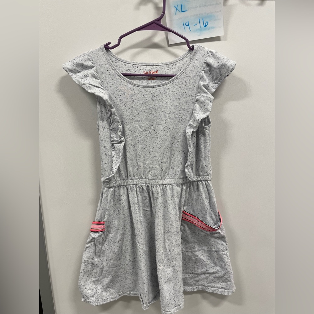 Gray cotton dress